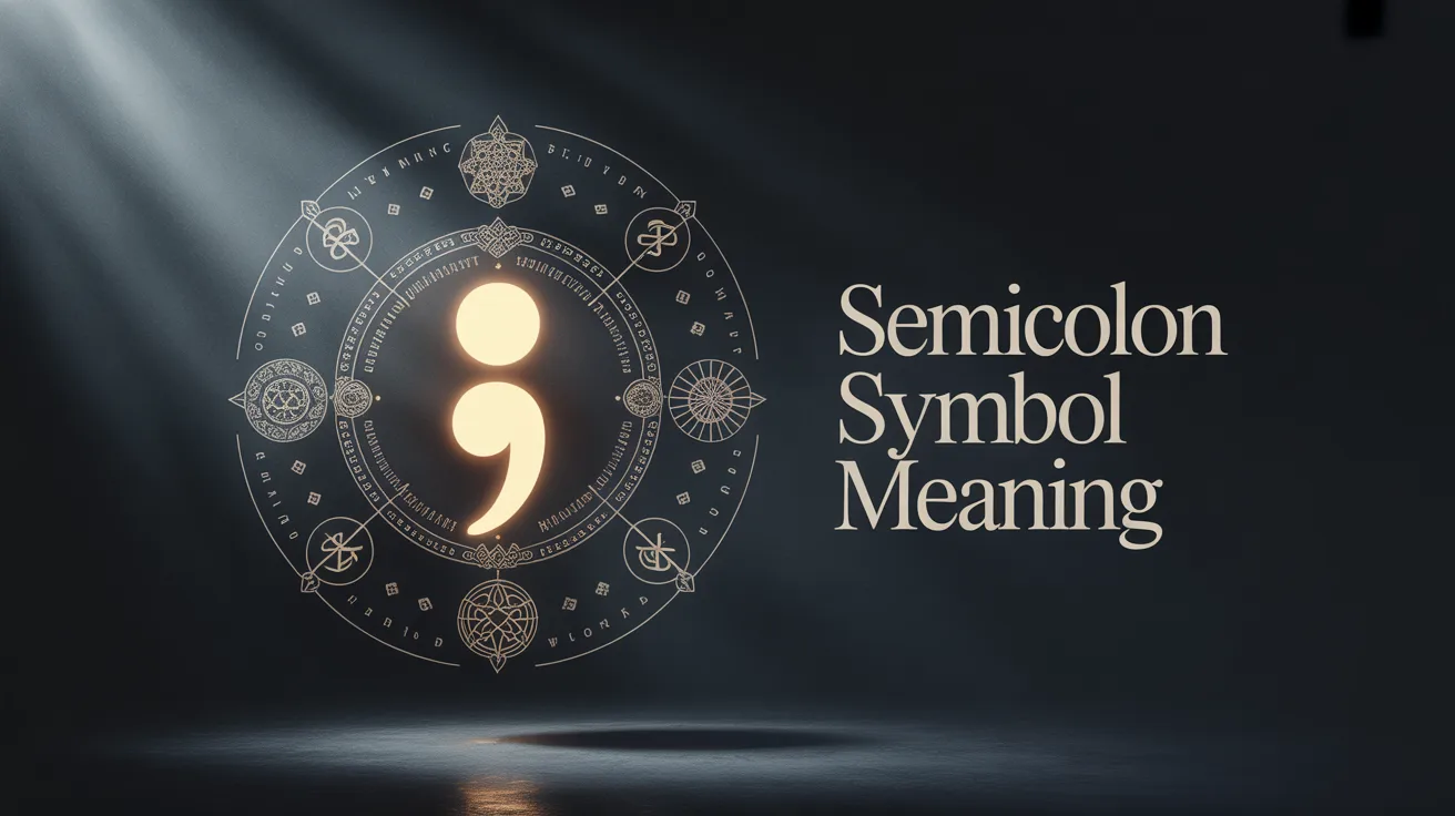 Semicolon Symbol Meaning