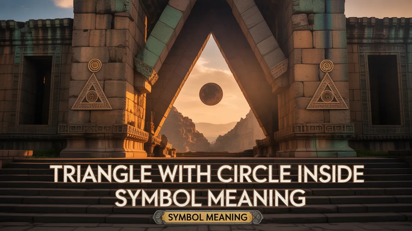 Triangle with Circle Inside Symbol Meaning